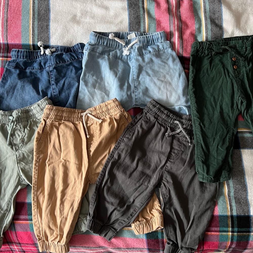 H&M 6-9 mo unisex Drawstring Jeans & Joggers - various colors